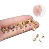 16G Stainless Steel Zircon Dangle Earrings for Women