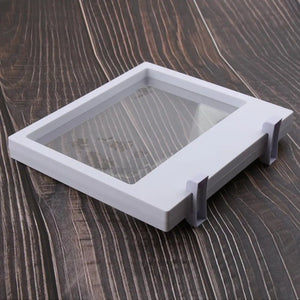 3D Floating Jewelry Display Case Box Stand, White