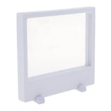 3D Floating Jewelry Display Case Box Stand, White