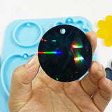 DIY Craft Casting Tool Holographic Keychain Crystal Epoxy Resin Mold