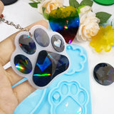 DIY Craft Casting Tool Holographic Keychain Crystal Epoxy Resin Mold