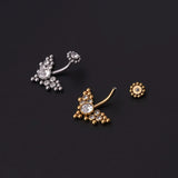 1Pc Stainless Steel Belly Button Nails for Women