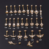 1Pc Stainless Steel Belly Button Nails for Women