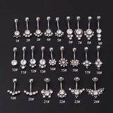 1Pc Stainless Steel Belly Button Nails for Women