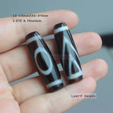 Natural Tibet Agate Dzi Oval Loose Beads Wholesale For DIY Jewellery