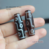 Natural Tibet Agate Dzi Oval Loose Beads Wholesale For DIY Jewellery