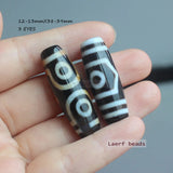 Natural Tibet Agate Dzi Oval Loose Beads Wholesale For DIY Jewellery