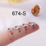 5mm Mini Hoop Earring for Girls Gift Jewelry Cuff Zircon Earrings