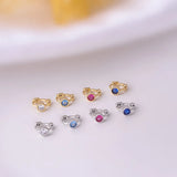 5mm Mini Hoop Earring for Girls Gift Jewelry Cuff Zircon Earrings