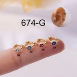 5mm Mini Hoop Earring for Girls Gift Jewelry Cuff Zircon Earrings