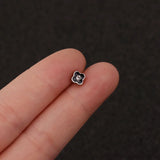 Personality Piercing Stud Earrings for Women Cross Heart Stainless Steel