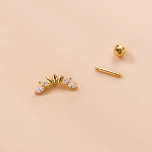 Butterfly Stud Earrings for Women Stainless Steel Ear Cuffs Teens