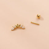 Butterfly Stud Earrings for Women Stainless Steel Ear Cuffs Teens