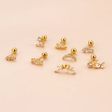 Butterfly Stud Earrings for Women Stainless Steel Ear Cuffs Teens