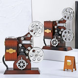 Retro Movie Projector Twirling Music Box Home Decoration Gift