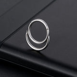 Heart Clip On Nose Ring Crystal Septum Ring Clicker Cross Nose Clip