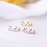 Semi-circular Arc Stainless Earrings for Women