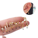 Semi-circular Arc Stainless Earrings for Women