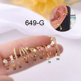 Semi-circular Arc Stainless Earrings for Women