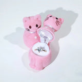 Velvet Ring Container Wedding Ring Case Earrings Holder Jewelry Display