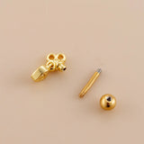Zircon Stainless Steel Earrings for Women Piercing Heart Spider Dangle Stud
