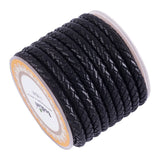 3mm 4mm 5mm 6mm Braided Cowhide Leather Cord Thread Rope for DIY Jewelry