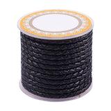 3-6mm Braided Leather Cord Cowhide DIY Jewelry Findings