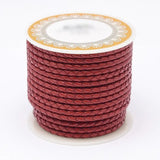 3-6mm Braided Leather Cord Cowhide DIY Jewelry Findings