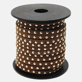 5x2mm Aluminum Studded Faux Suede Cords for DIY Bracelet