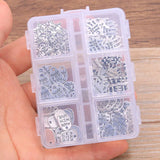 120Pcs Letter Charm Heart Palm Pendant Kit Box DIY Jewelry Making