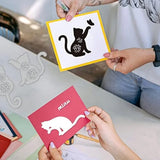 Flower Cat Cutting Dies - Metal Kitty Die Cuts for Scrapbook