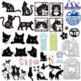 Flower Cat Cutting Dies - Metal Kitty Die Cuts for Scrapbook
