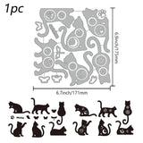 Flower Cat Cutting Dies - Metal Kitty Die Cuts for Scrapbook