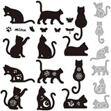 Flower Cat Cutting Dies - Metal Kitty Die Cuts for Scrapbook