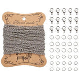 304 Stainless Steel Pendants & Cable Chains with Pliers & Clasps