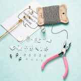 304 Stainless Steel Pendants & Cable Chains with Pliers & Clasps