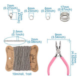 304 Stainless Steel Pendants & Cable Chains with Pliers & Clasps