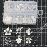 30Pcs/Lot Charm Fruit Leaves Plant Flower Pendant DIY Jewelry Making Material