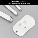 3PCS Star Metal Stamp Set 2/4/6mm Punch Stamps for DIY Crafts