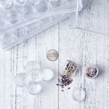 Clear Plastic Beads Containers Jewelry Boxes (30pcs Jars/Set)