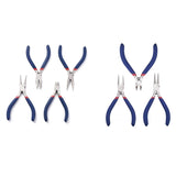 4Pcs Carbon Steel Side Cutting Round/Bent Chain Nose Pliers DIY Jewelry Tool