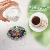 5D Butterfly Pattern DIY Diamond Painting Cup Mat Kit
