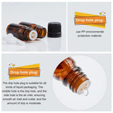 5ml Amber Glass Bottle with Orifice Funnel Stopper