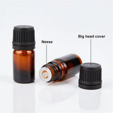 5ml Amber Glass Bottle with Orifice Funnel Stopper
