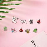 Alloy Enamel Pendants Mixed Fruits Animals DIY Jewelry Making