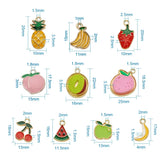 Alloy Enamel Pendants Mixed Fruits Animals DIY Jewelry Making