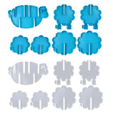 Animal Sheep Coaster with Storage Rack Silicone Mold
