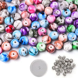 Bracelet Necklace Kit Acrylic Beads Alloy Elastic Thread 330pcs