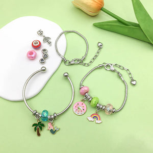Snake Charm Bracelet With Lobster Clasp Extension Chain DIY Women Jewelry Craft