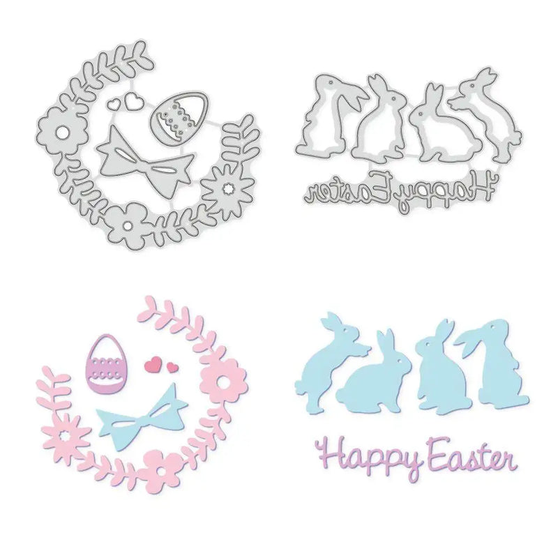 Easter Theme Carbon Steel Cutting Dies Stencils for DIY Scrapbooking